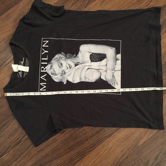 Marilyn Monroe T-Shirt H&M Women's Short Sleeve T shirt Colour Gray Size Large - Picture 7 of 10